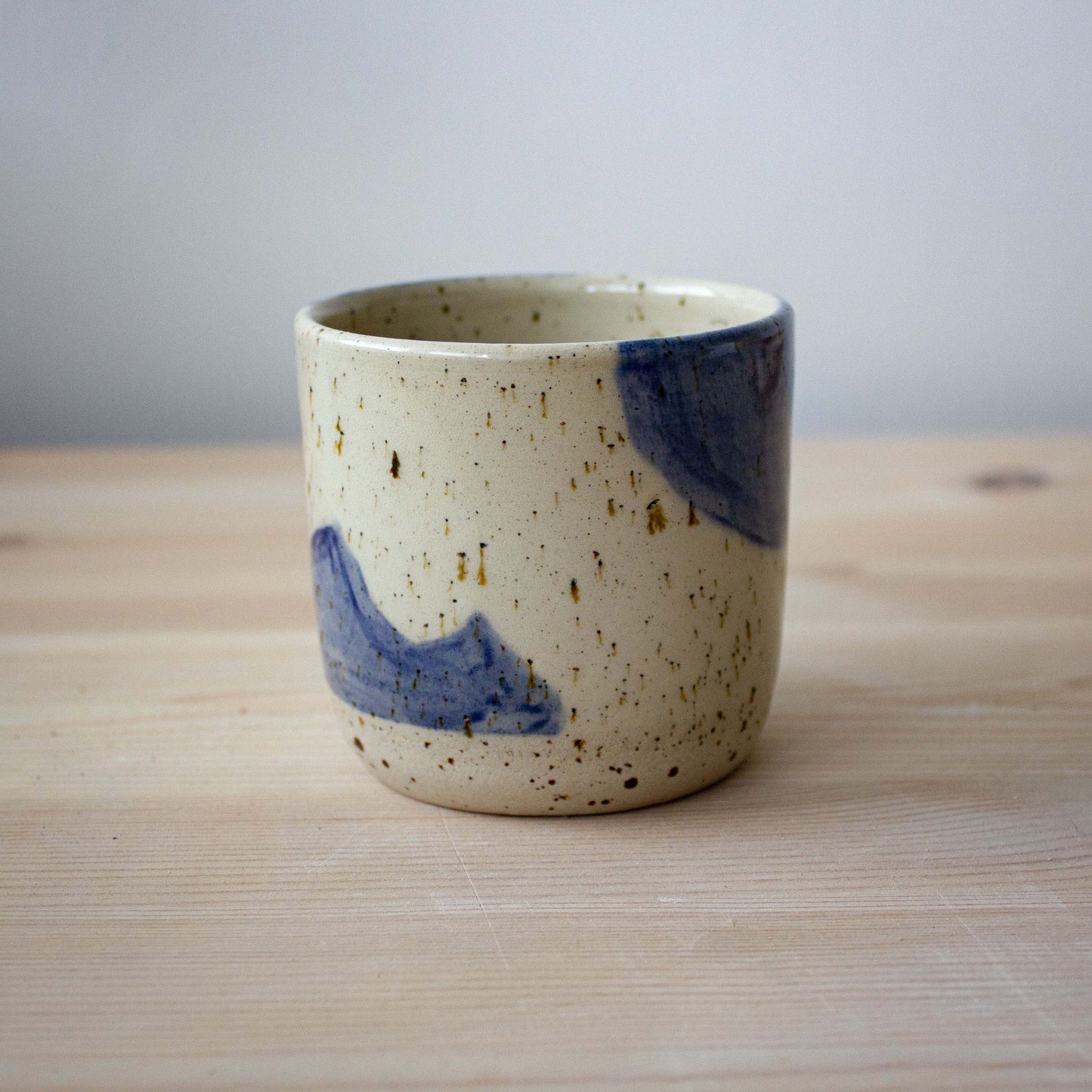 Abstract cup / blue