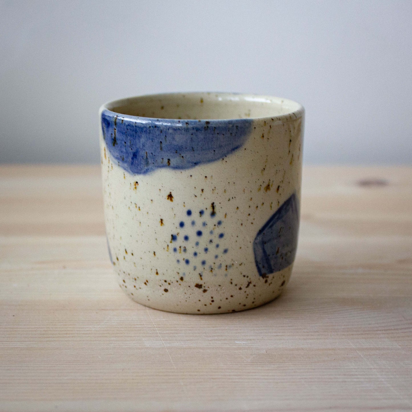 Abstract cup / blue