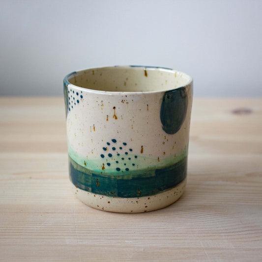 Abstract cup / green