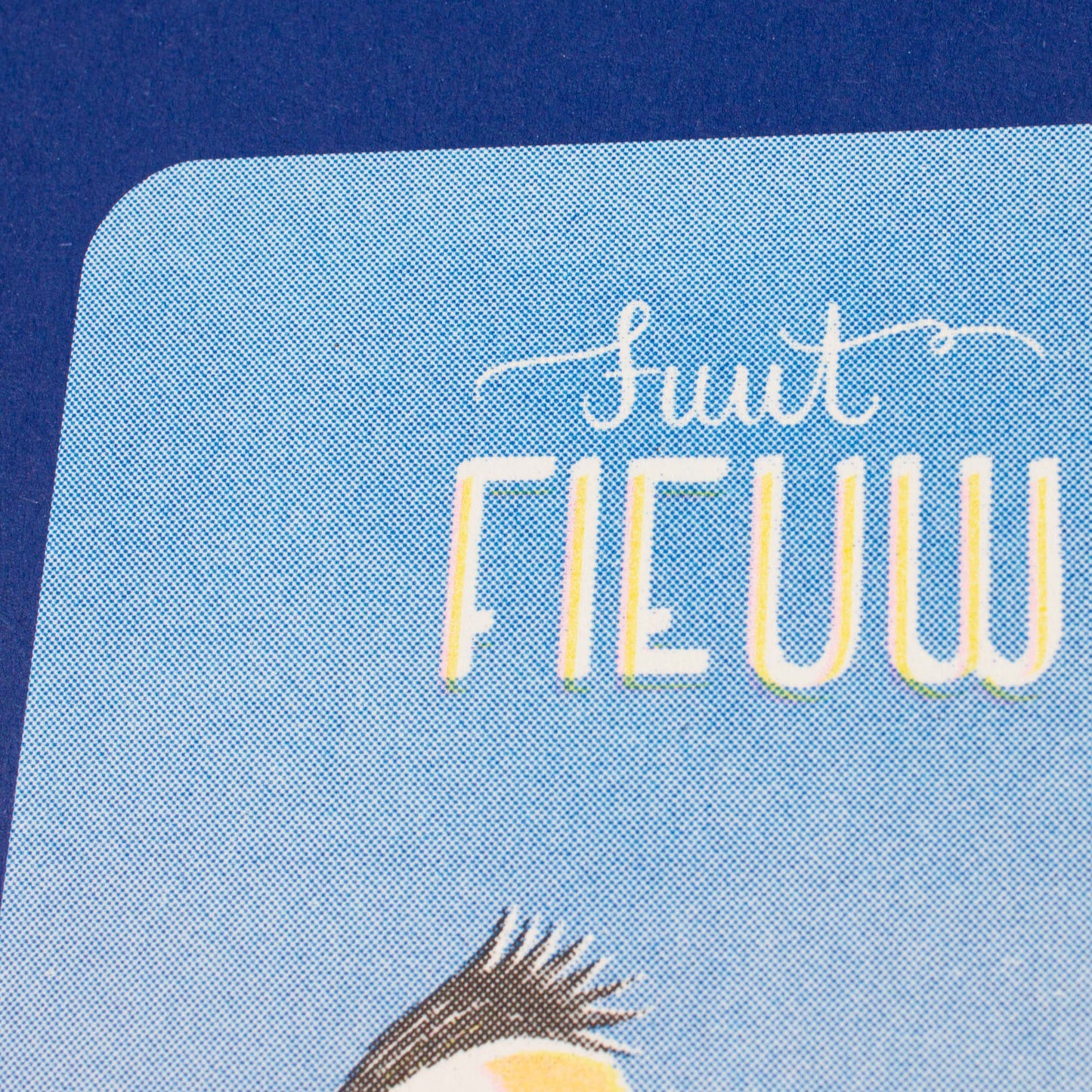 Fuut fieuw riso kaart (A6-ish, in Dutch)